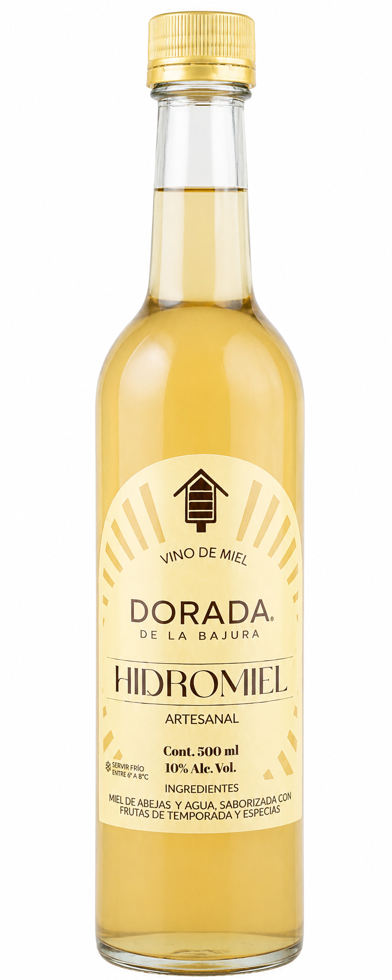 HIDROMIEL DORADA DE LA BAJURA -  VINO DE MIEL 500ML