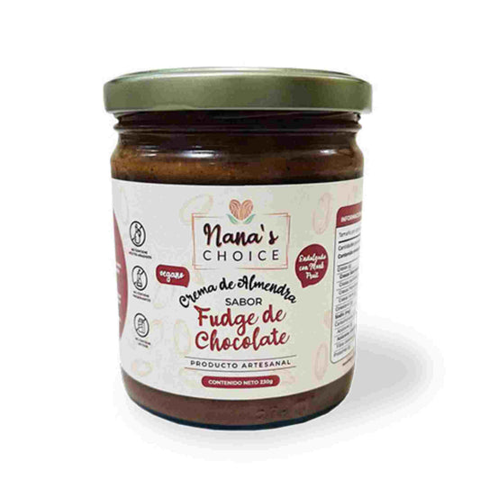 FUDGE DE CHOCOLATE CON ALMENDRAS NANA  CHOICE 230G