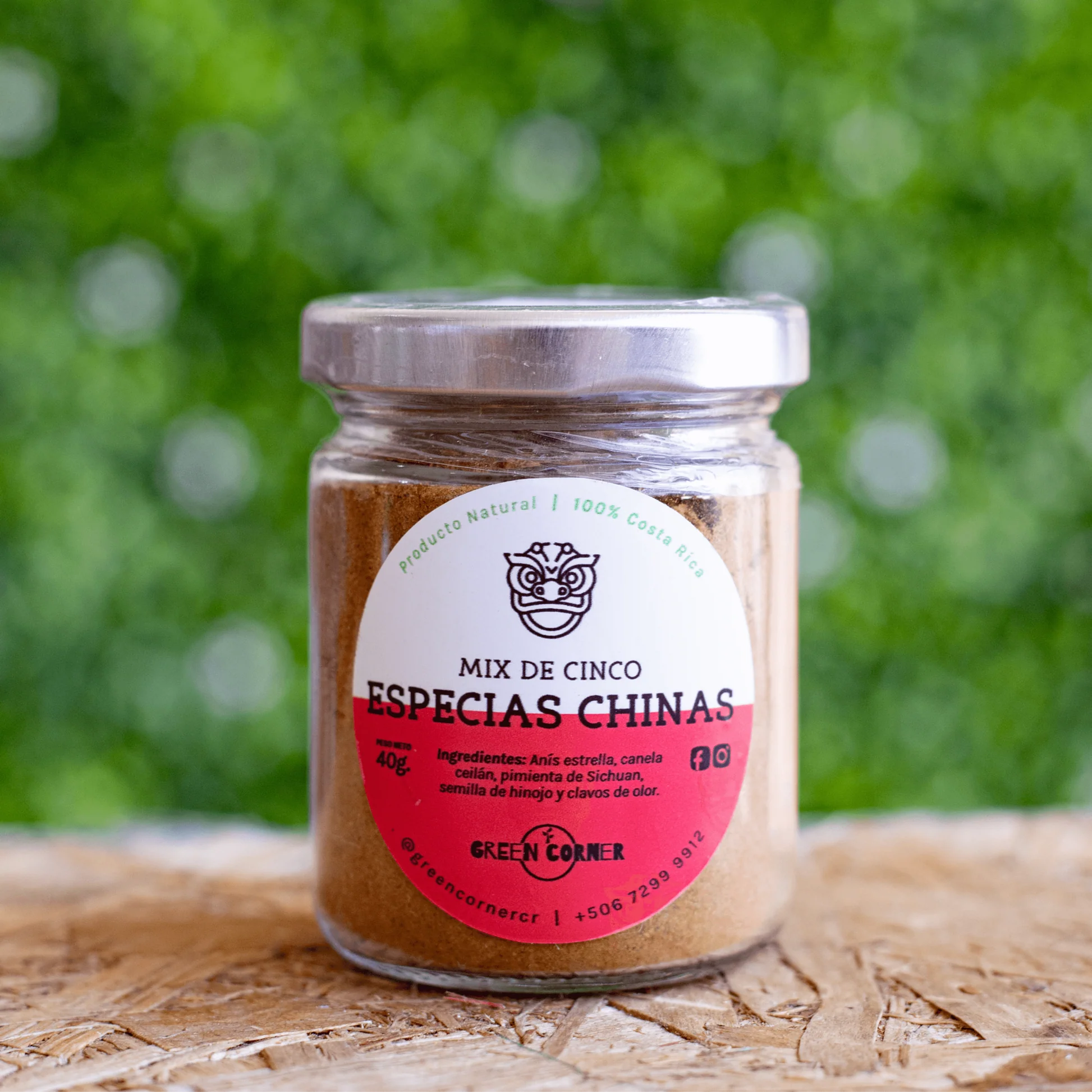 5 ESPECIAS CHINAS GREEN CORNER FRASCO 40G