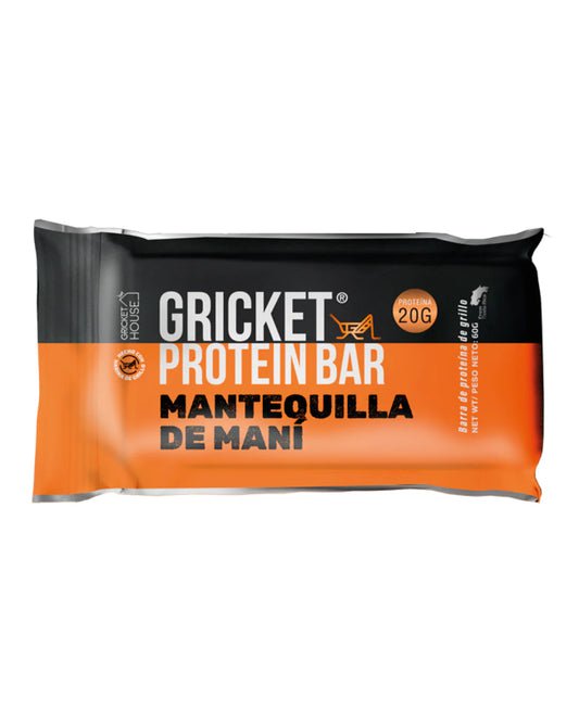 BARRA PROTEINA MANTEQUILLA DE MANI GRICKET 60g