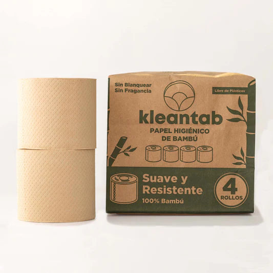 PAPEL HIGIENICO BAMBU KLEANTAB 4 UNIDADES