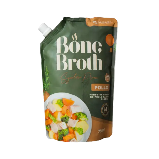 BONE BROTH POLLO GRASS FED 750ML