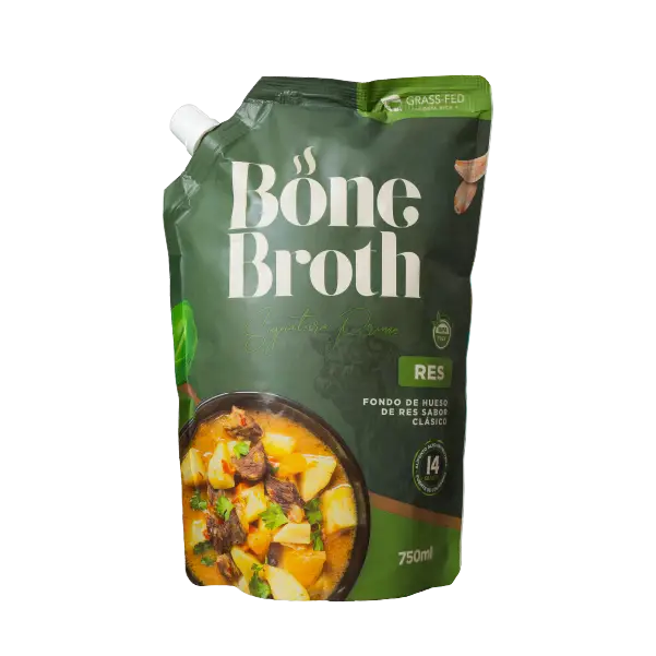 BONE BROTH RES GRASS FED 750ML