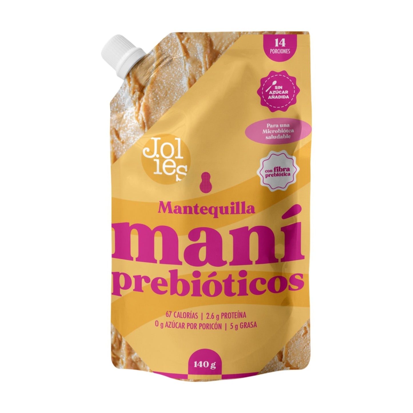 MANTEQUILLA MANI PREBIOTICOS 140G