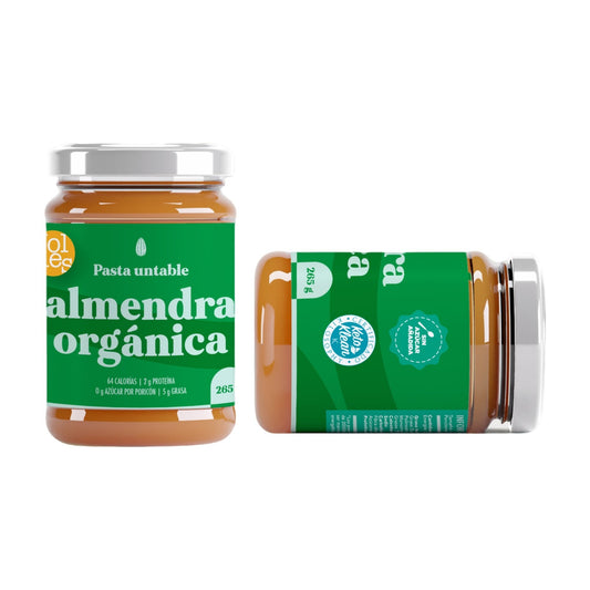 MANTEQUILLA DE ALMENDRA ORGANICA 265G