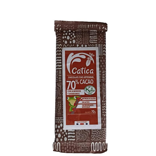 CACAO ALMENDRA ARANDANO 80% CATICA
