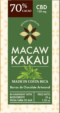 CHOCOLATE BARRA 70% CBD MACAW KAKAU 35G