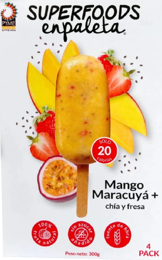 HELADO MANGO MARACUYA ENPALETA 4UNIDADES