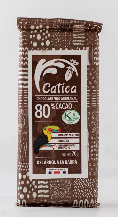 CHOCOLATE BARRA 80% CATICA 70G
