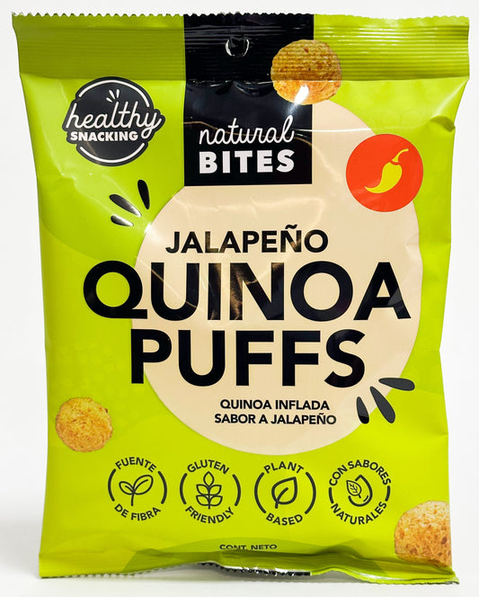 SNACK QUINOA PUFF JALAPEÑO NATURAL BITES 50g