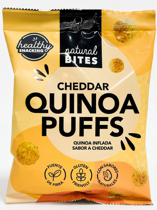 SNACK QUINOA PUFF CHEDDAR NATURAL BITES 50g