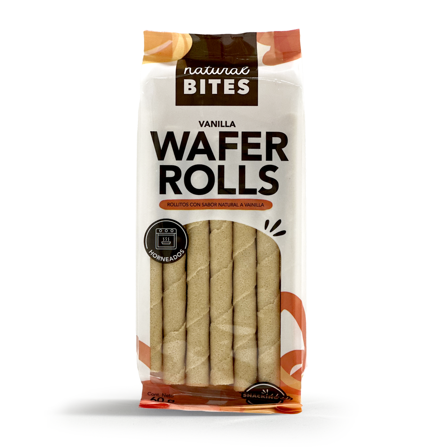 BARQUILLOS DE VAINILLA NATURAL BITES 60G