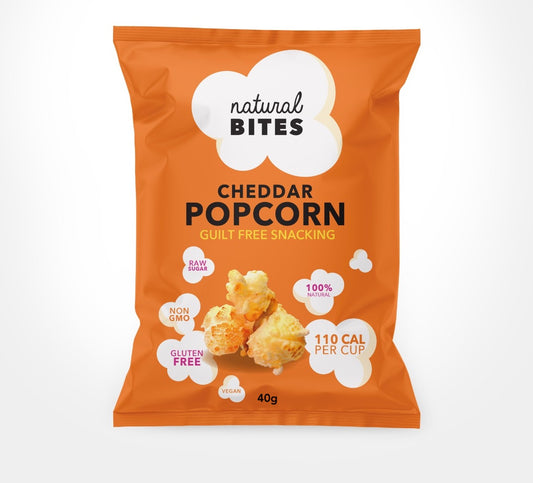 POPCORN CHEDDAR NATURAL BITES 45g