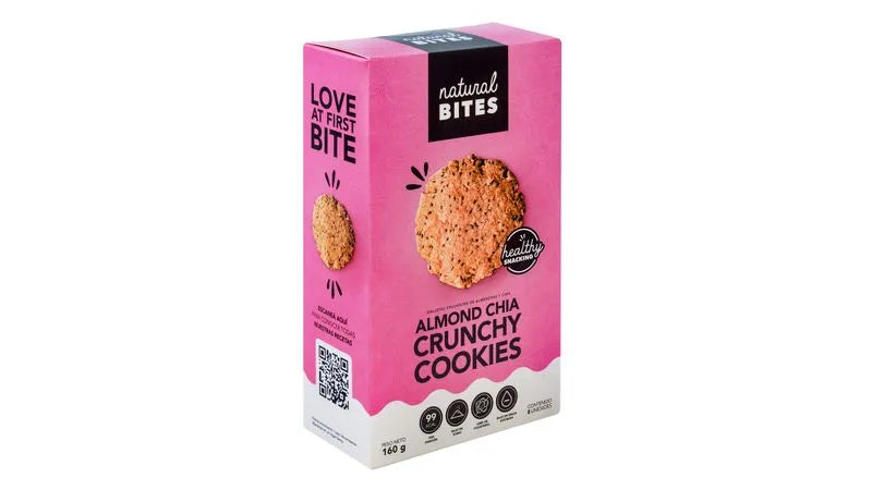 GALLETAS ALMENDRA CHIA NATURAL BITES 160G