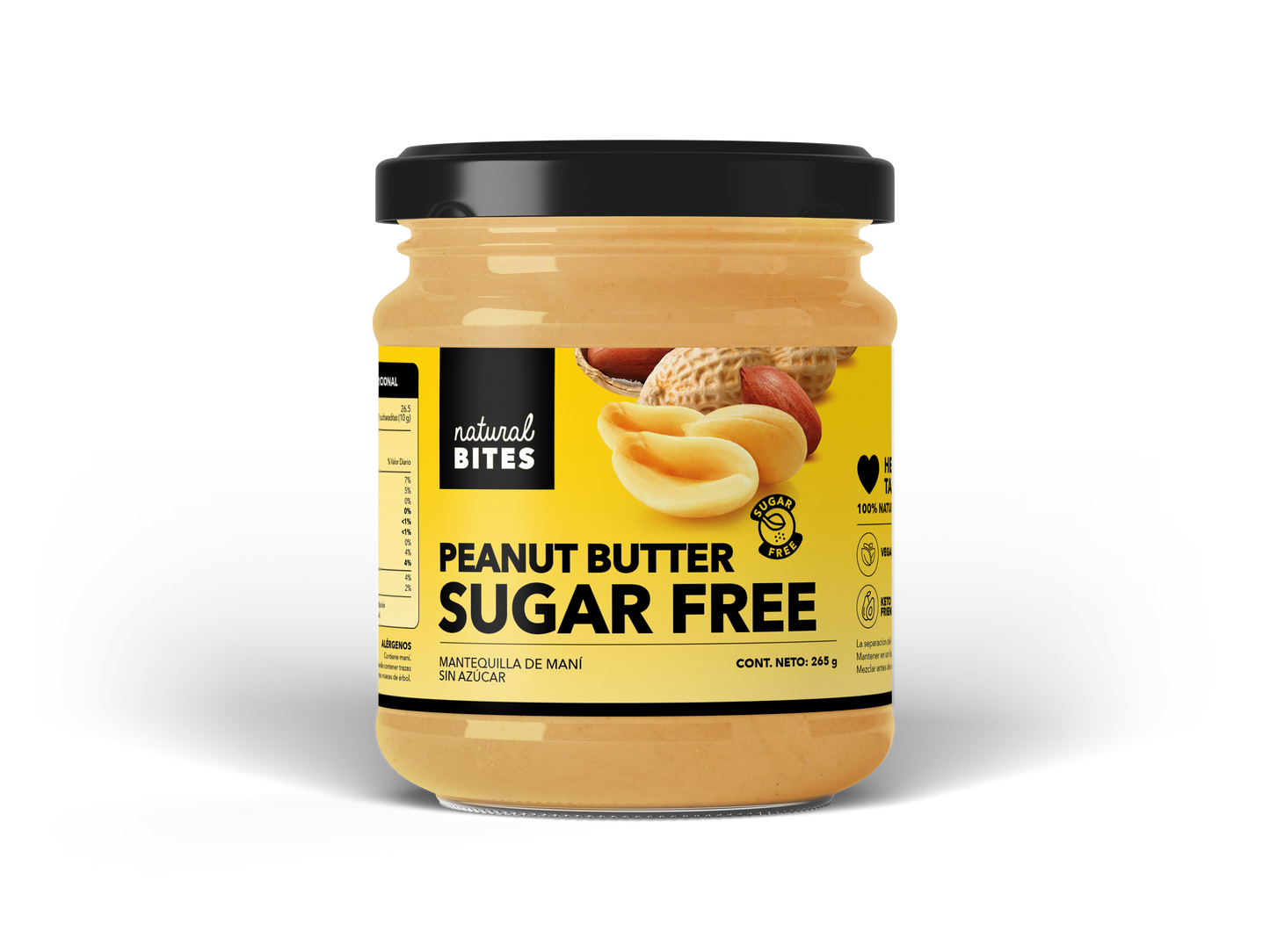 MANTEQUILLA DE MANI NATURAL BITES 265G