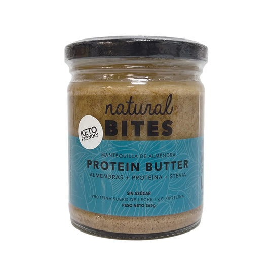 MANTEQUILLA DE  ALMENDRA+PROTEINA NATURAL BITES 265G