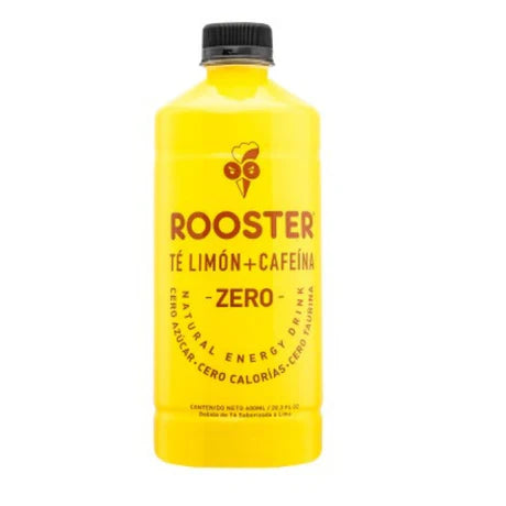 BEBIDA ENERGETICA TE DE LIMON + CAFEINA -  ROOSTER 600ML