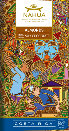 CHOCOLATE ALMONDS NAHUA 50G