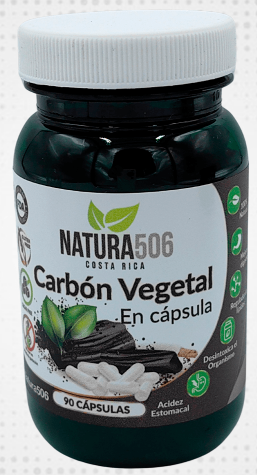 PASTILLA CARBON VEGETAL NATURA 506 90 CÁPSULAS