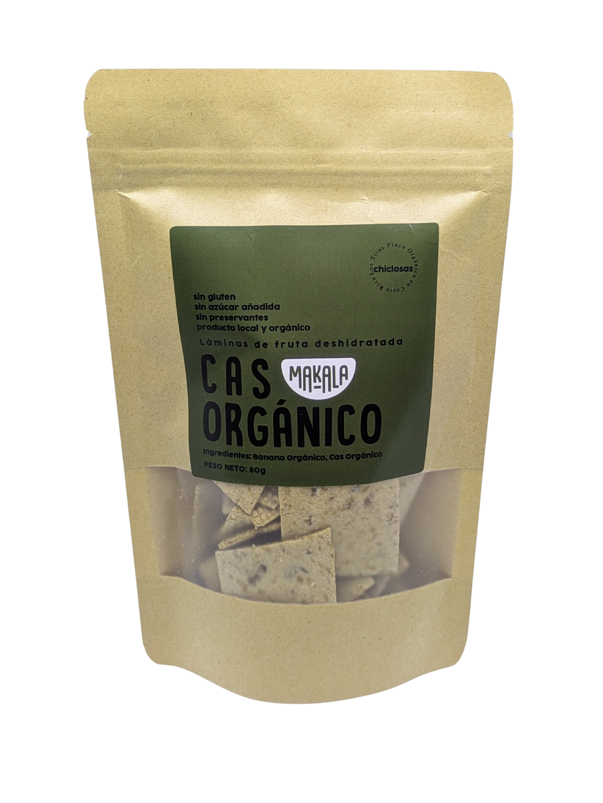 SNACK FRUTA DESHIDRATADA CAS ORGÁNICO MAKALA