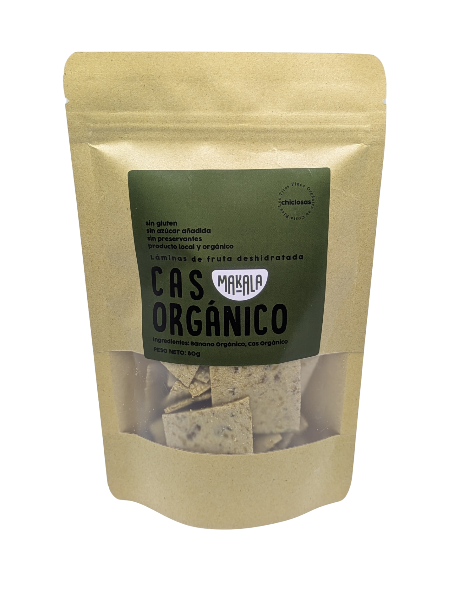 SNACK FRUTA DESHIDRATADA CAS ORGANICO MAKALA