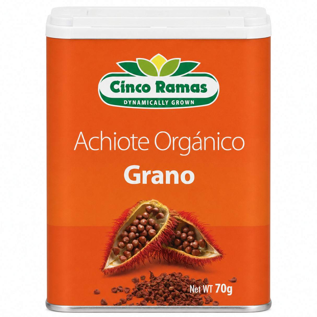 ACHIOTE GRANO ORGÁNICO CINCO RAMAS 70G