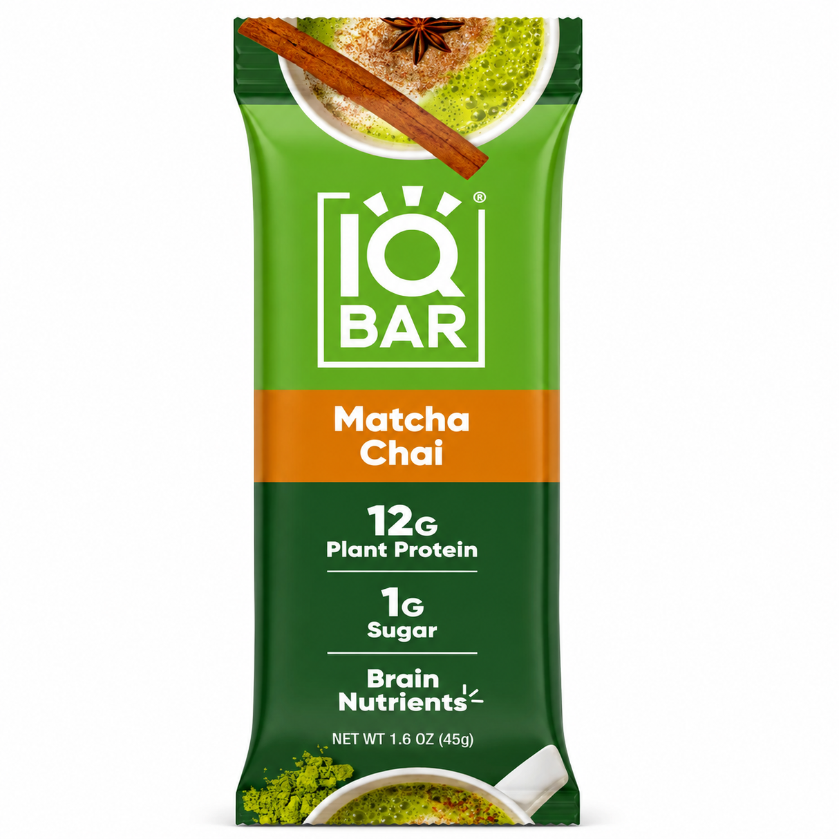 IQ BAR MATCHA CHAI 12G DE PROTEÍNA