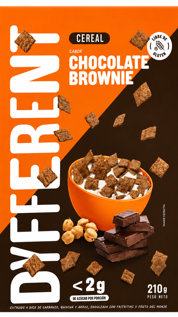 CEREAL CHOCO BROWNIE DYFFERENT 210G