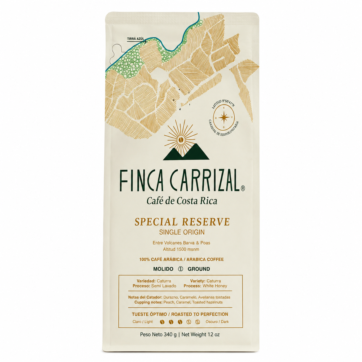 CAFÉ MOLIDO SPECIAL RESERVE FINCA CARRIZAL 340G