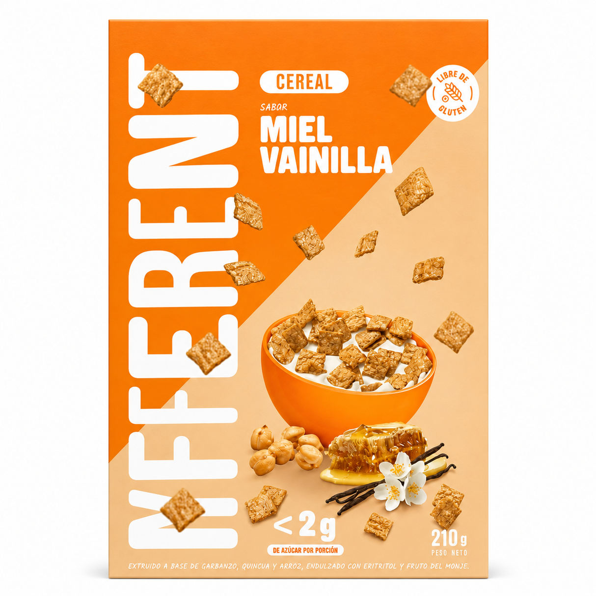 CEREAL MIEL VAINILLA DYFFERENT 210g