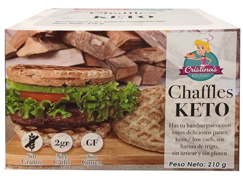 CHAFFLES KETO 210G CRISTINA S-KITCHEN