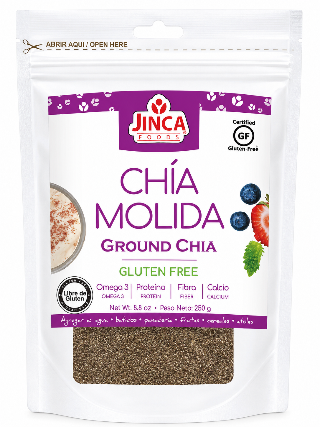 CHÍA MOLIDA JINCA 250G