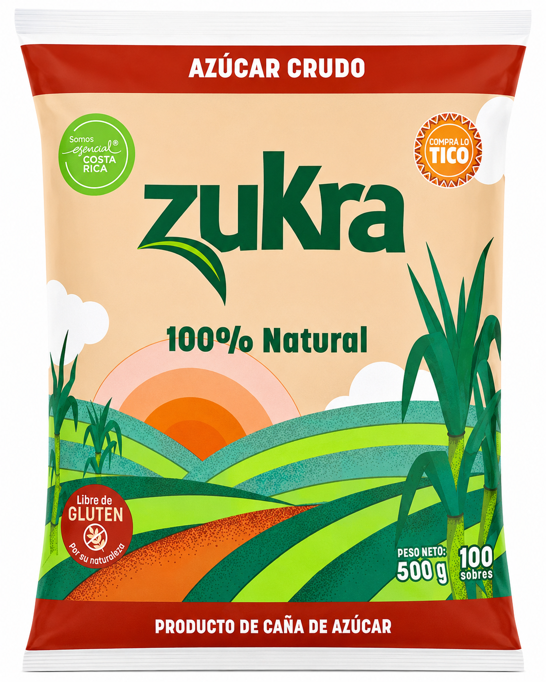 AZUCAR ZUKRA 100 UNIDADES 500G