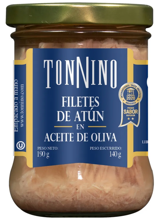 ATUN EN ACEITE DE OLIVA TONNINO 140G
