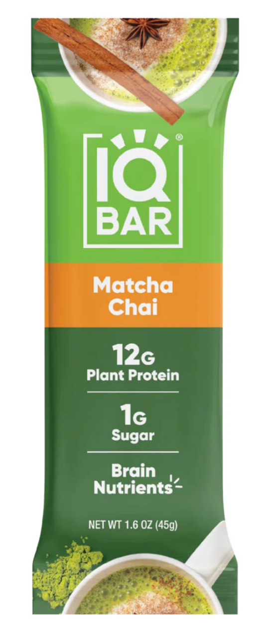 IQ BAR MATCHA CHAI 12G DE PROTEÍNA