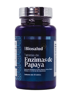 TABLETAS ENZIMAS DE PAPAYA 90 UNIDADES BIOSALUD