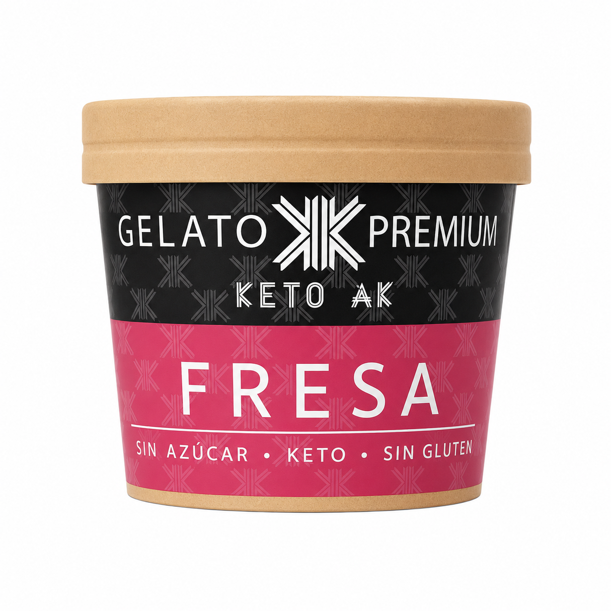 GELATO DE FRESA SIN AZÚCAR KETO AK - 220G
