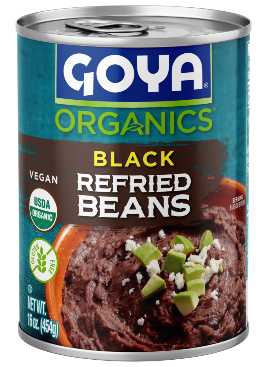 FRIJOLES NEGROS REFIRED ORGÁNICOS GOYA LATA 454G