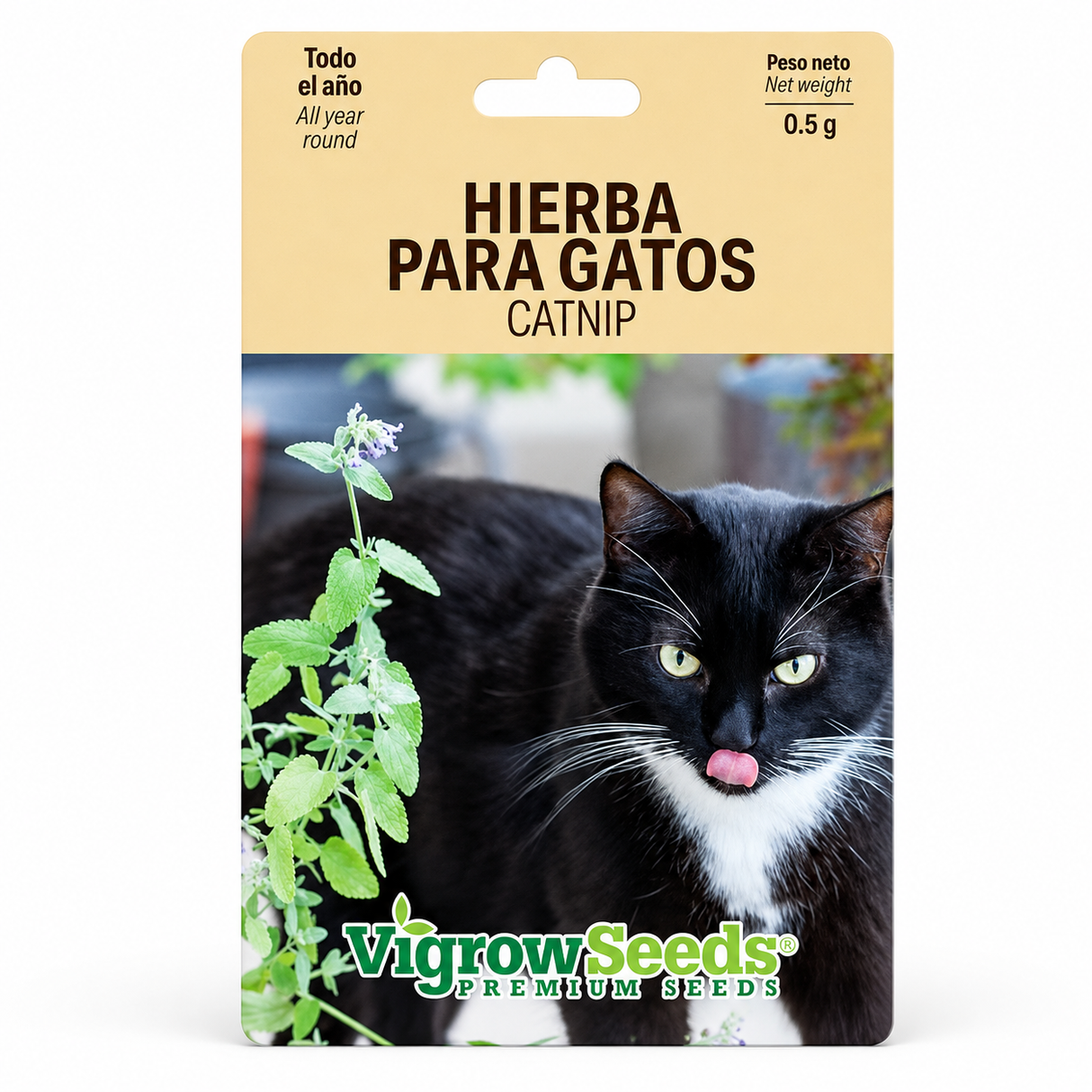 HIERBA GATOS VIGROW SEEDS 0.5G