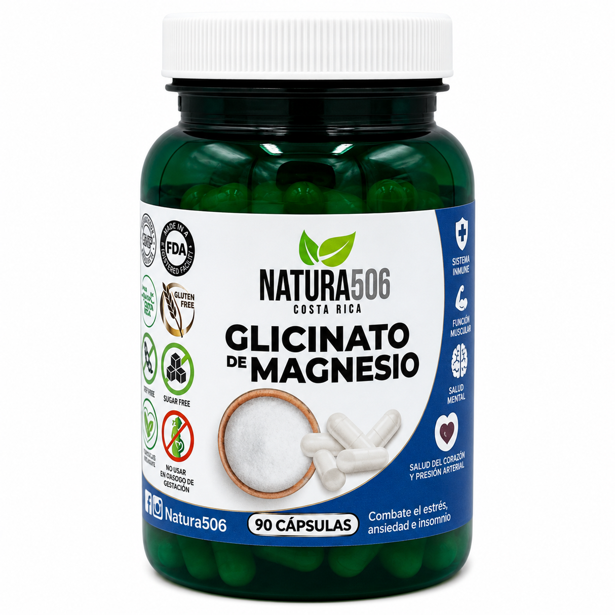 GLICINATO DE MAGNESIO NATURA 506 -  90 CÁPSULAS