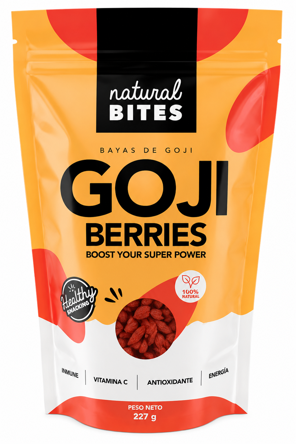 GOJI BERRIES NATURAL BITES 227G