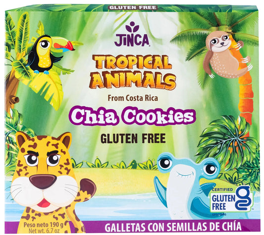 GALLETA GLUTEN FREE CHÍA ANIMAL JINCA 190G