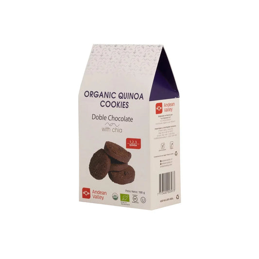 GALLETA QUINOA DOBLE CHOCOLATE ANDEAN VALLEY 200G
