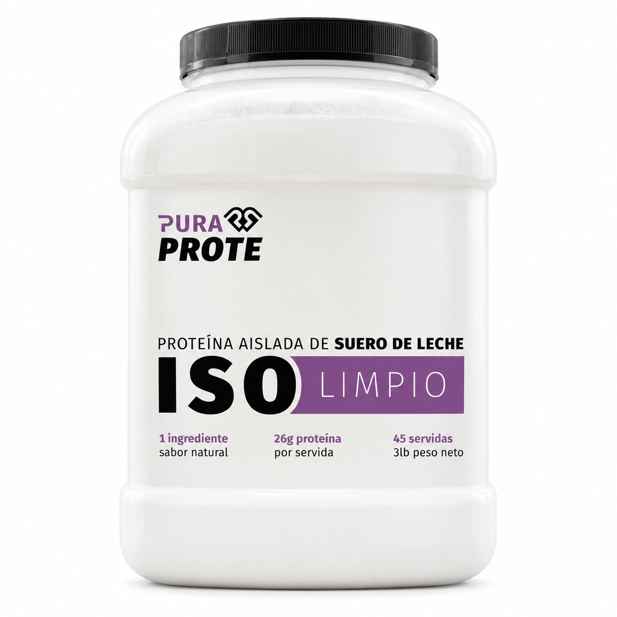 PROTEÍNA DE SUERO DE LECHE ISOLIMPIO PURA PROTE 3lb