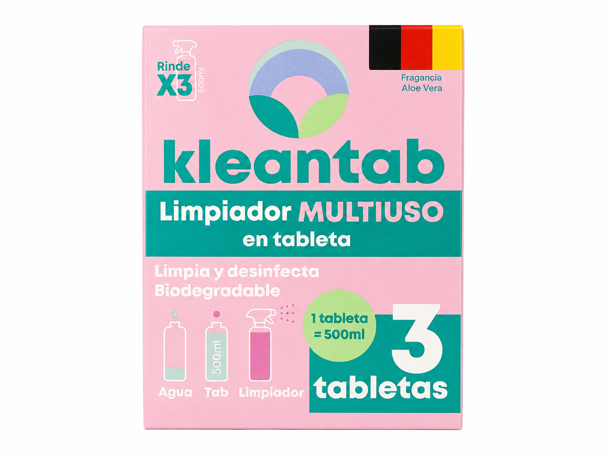 TABLETAS DESINFECTANTE DE BAÑO FRAGANCIA CÍTRICA KLEANTAB