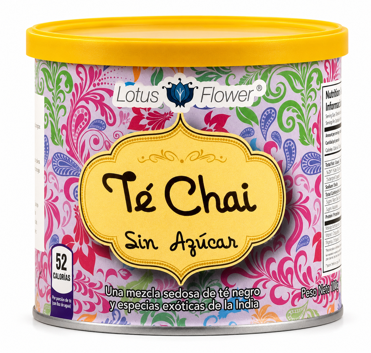 TÉ CHAI SIN AZÚCAR LOTUS FLOWER 200G