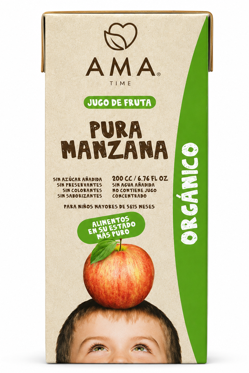 JUGO MANZANA ORGÁNICO AMA 200ml