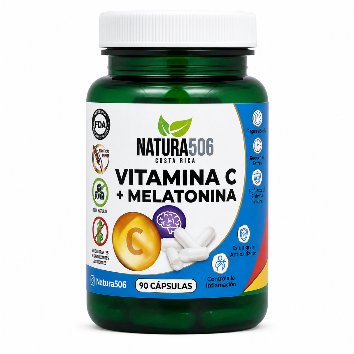 CAPSULAS VITAMINA C + MELATONINA 90 CÁPSULAS 506