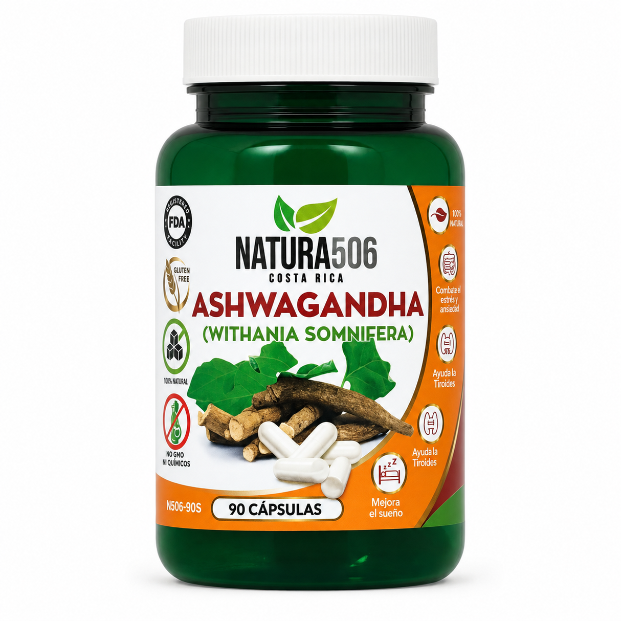 PASTILLA ASHWAGANDHA NARUTA 506 90 CÁPSULAS