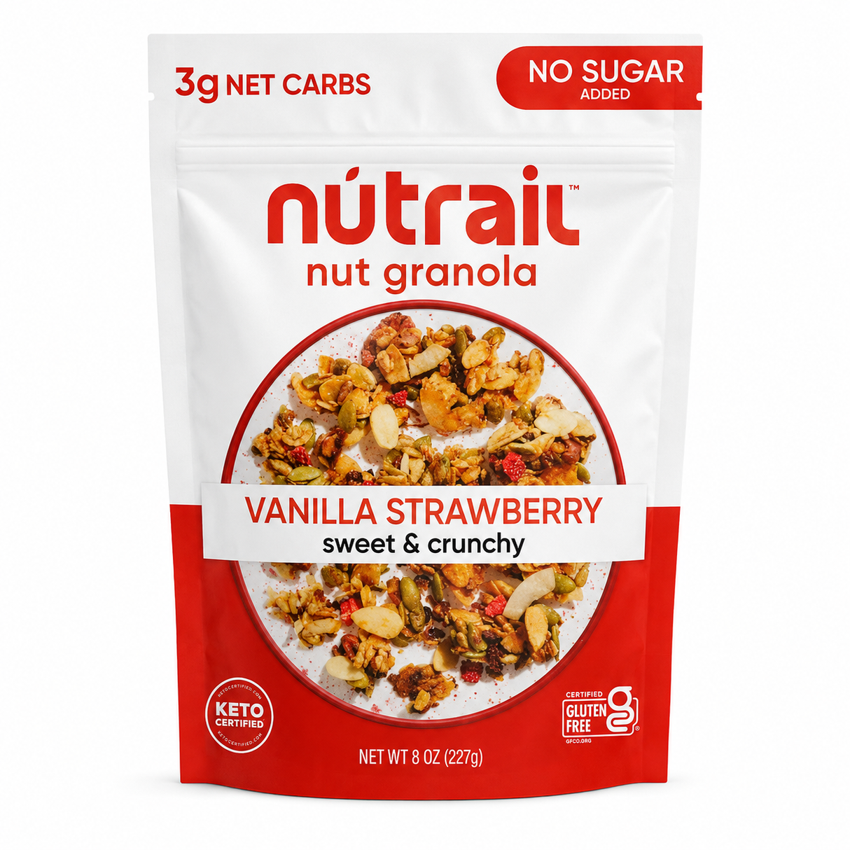 GRANOLA VAINILLA FRESA NUTRAIL 227g